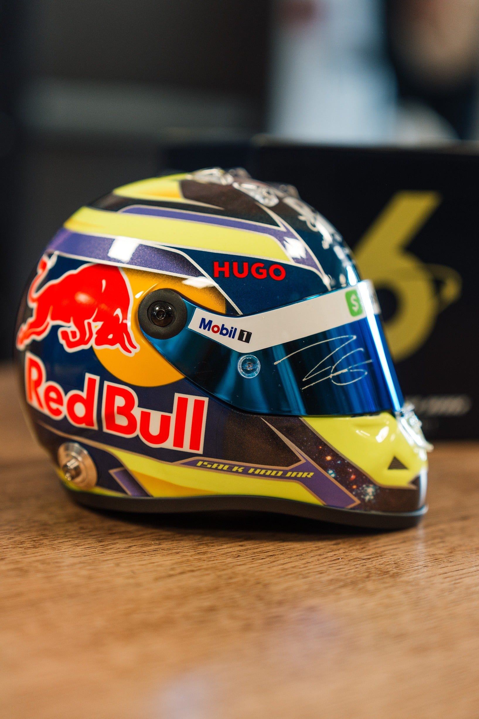 MINI HELMET FIRST EDITION SIGNED 1:2 SCALE – ISACK HADJAR® MINI HELMET FIRST EDITION SIGNED 1:2 SCALE – ISACK HADJAR®