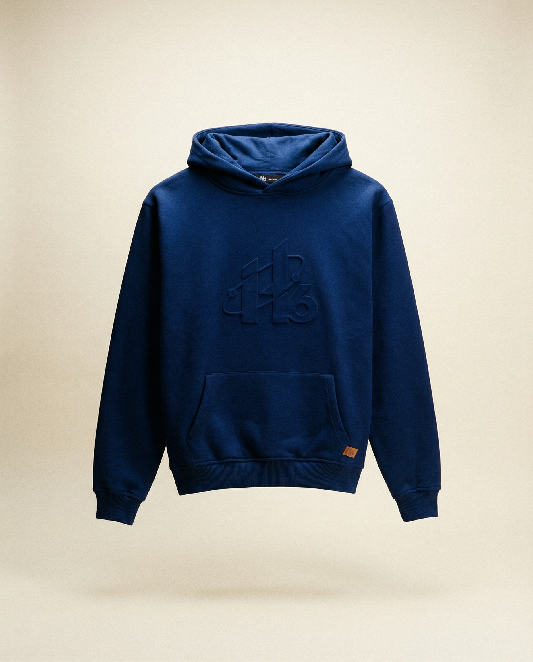 Isack Hadjar IH6 Embossed Hoodie - Navy – ISACK HADJAR®