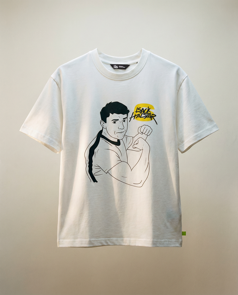 Isack Hadjar Strongman T-shirt - Off White – ISACK HADJAR®