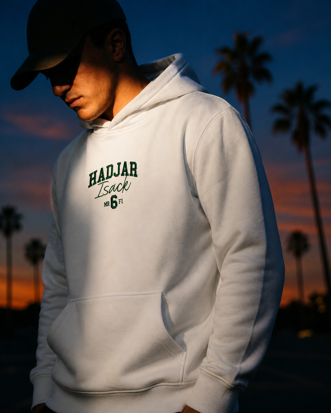 Isack Hadjar Fan Hoodie - White