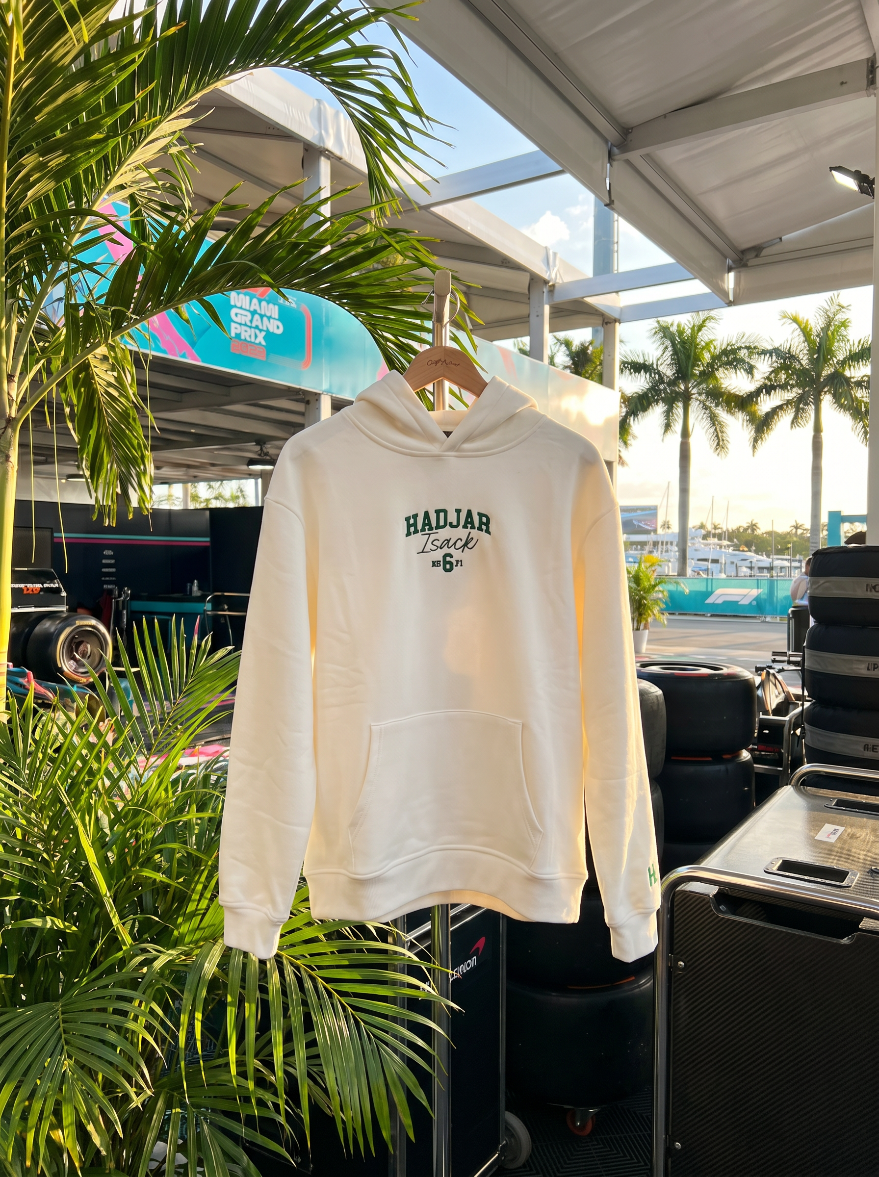Isack Hadjar Fan Hoodie - White