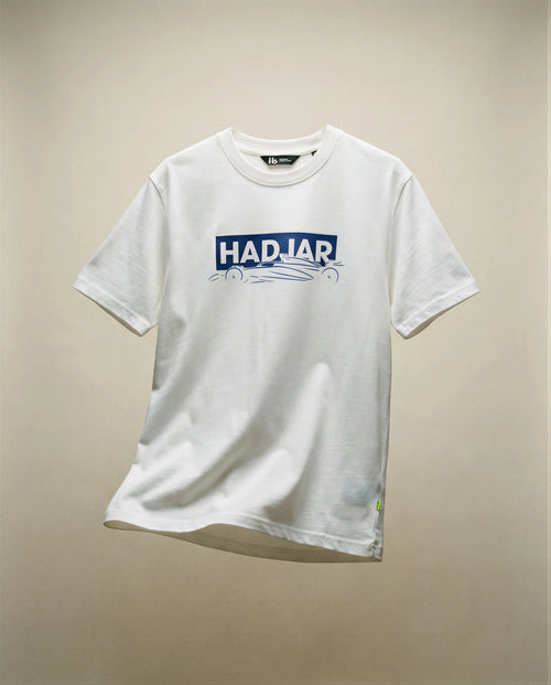 Hadjar Graphic Car T-shirt - White - Isack Hadjar